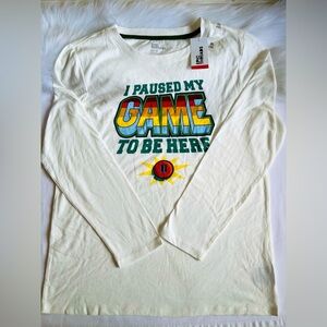 Brand New With Tag Epic Threads Big Boy White Long Sleeve Tee Shirt Size XL